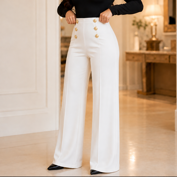 Sabelle – High-Waisted Wide-Leg Trousers