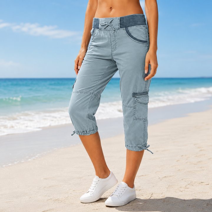 Ambervale – High Waisted Cropped Cargo Pants