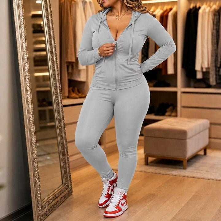 Denimova – Faux Patchwork Stretch Tracksuit