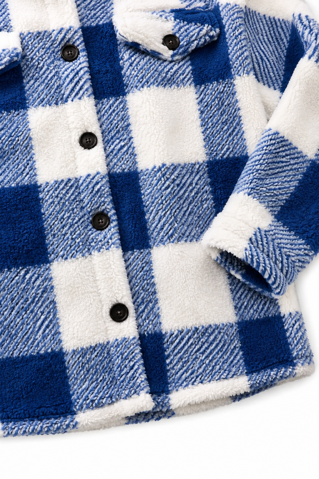 Wearbella – Checked Button-Front Overshirt Jacket