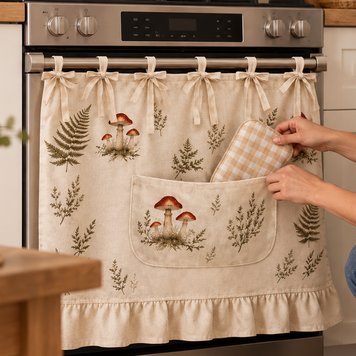 Hearth & Hem – Pumpkin Ruffled Kitchen Handle Skirt