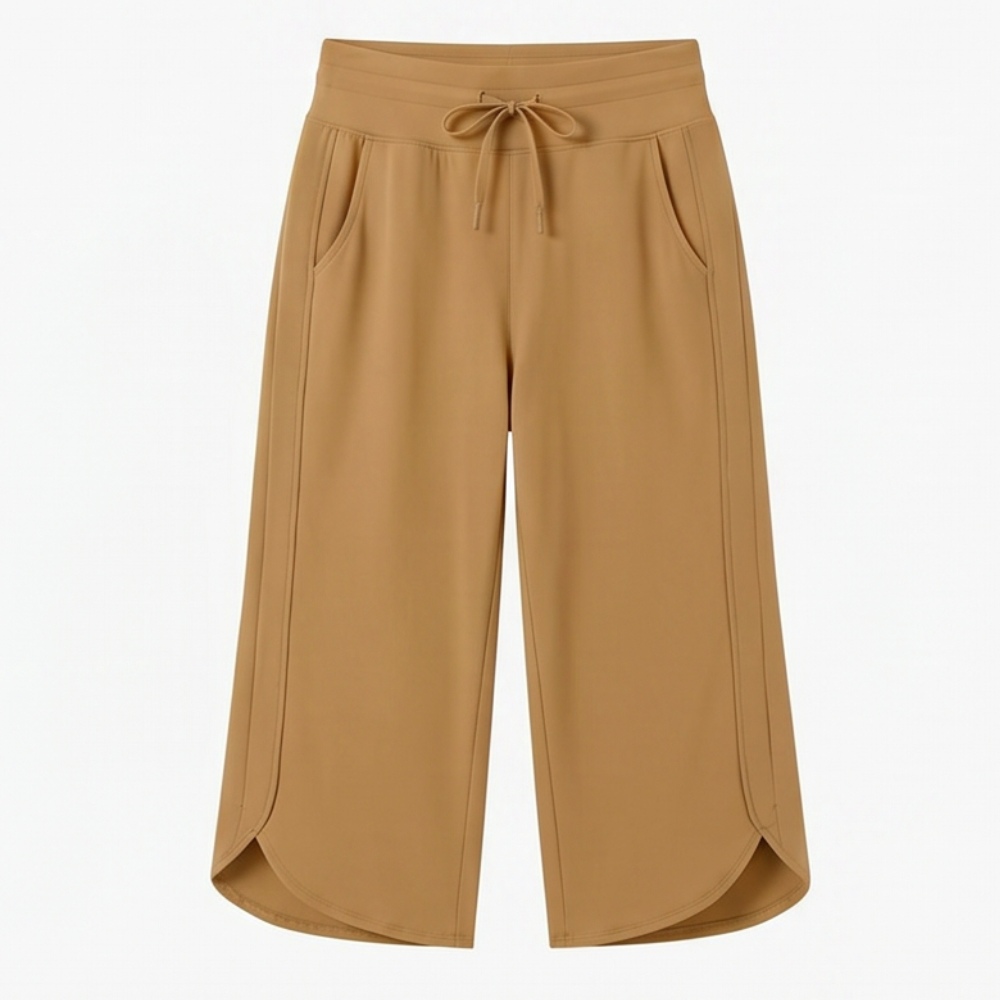 Lunavia™ Wide-Leg Tulip-Hem Capri Pants with Pockets