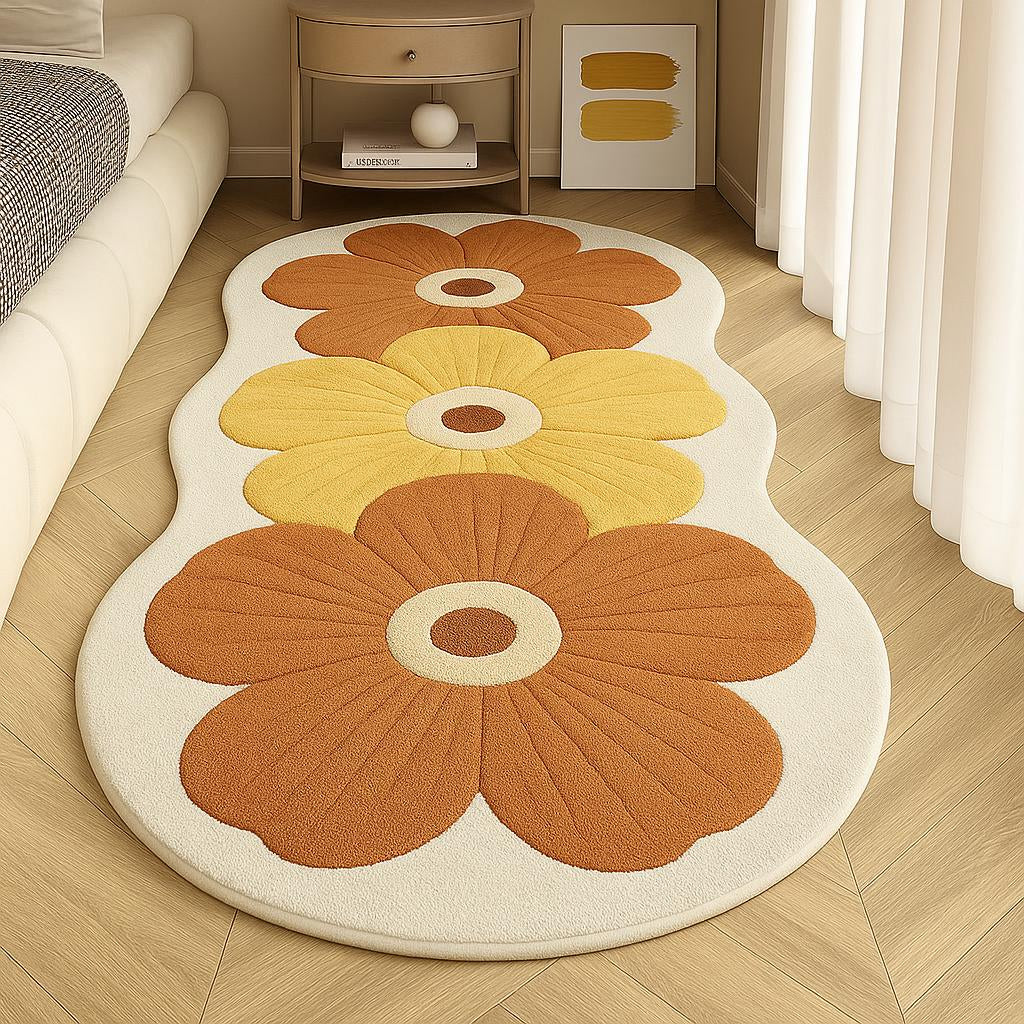 Velveterra™ – Soft Irregular Flower Pattern Rug