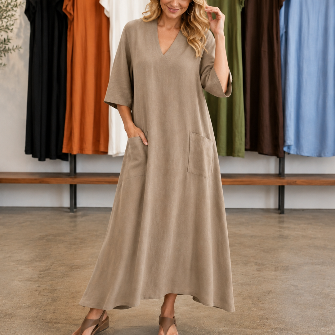 Marisole – Loose-Fit Maxi Dress That Skims, Never Sags