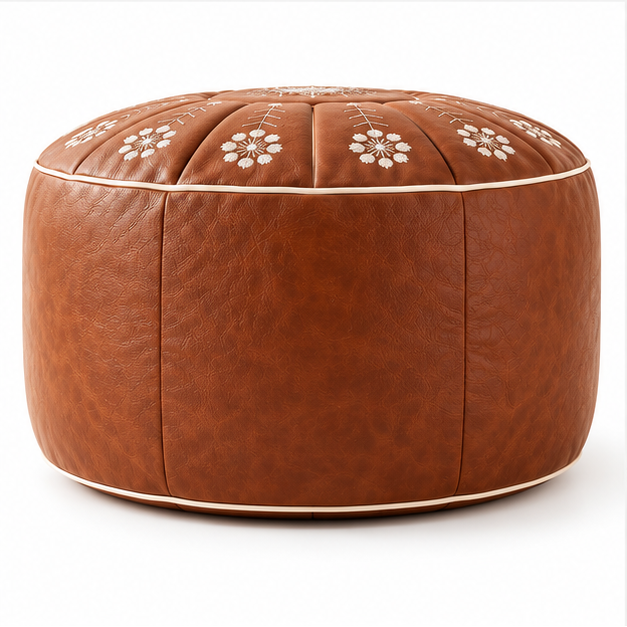 Nestora – Embroidered Fillable Storage Ottoman Cover