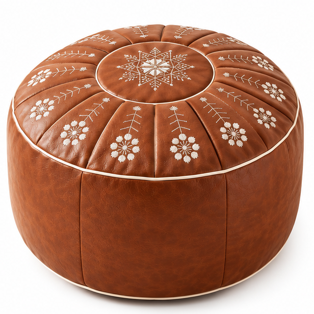 Nestora – Embroidered Fillable Storage Ottoman Cover