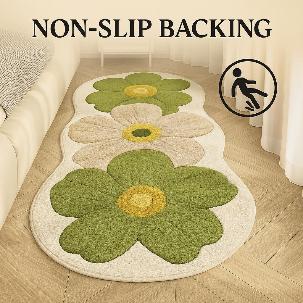 Velveterra™ – Soft Irregular Flower Pattern Rug