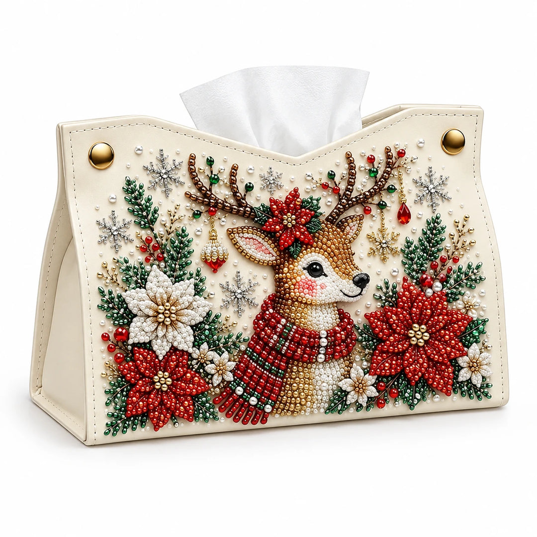 Merry Mosaic – Santa Diamond Painting Tissue Box Cover
