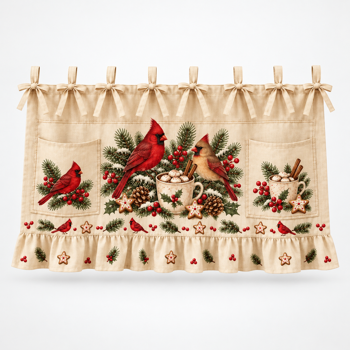 Hearth & Holly – Tie-On Pocketed Christmas Appliance Skirt