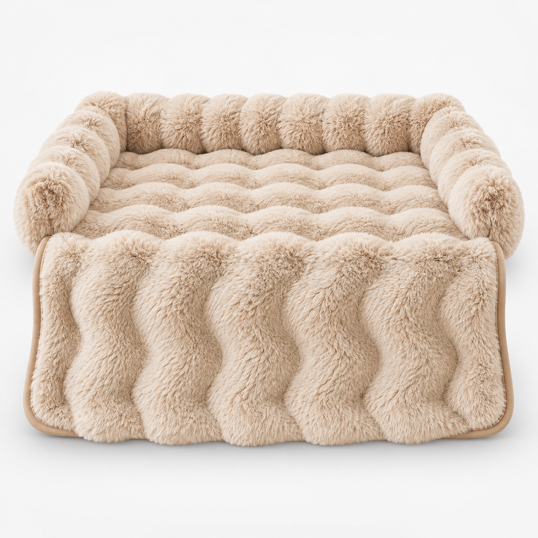 CozyHaven – Plush Bolster Sofa Pet Mat