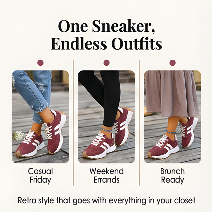 Velora™ Retro Suede Sneakers for All Day Comfort