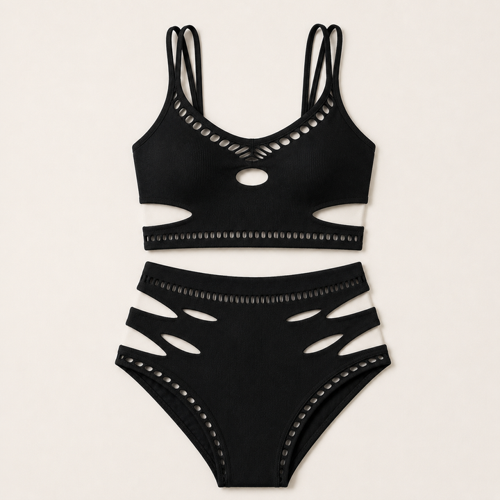 Nocturne – Women's Sculpted Cutout Lingerie Set