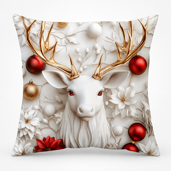 Hearthglow – Textured Linen Christmas Pillow Cover