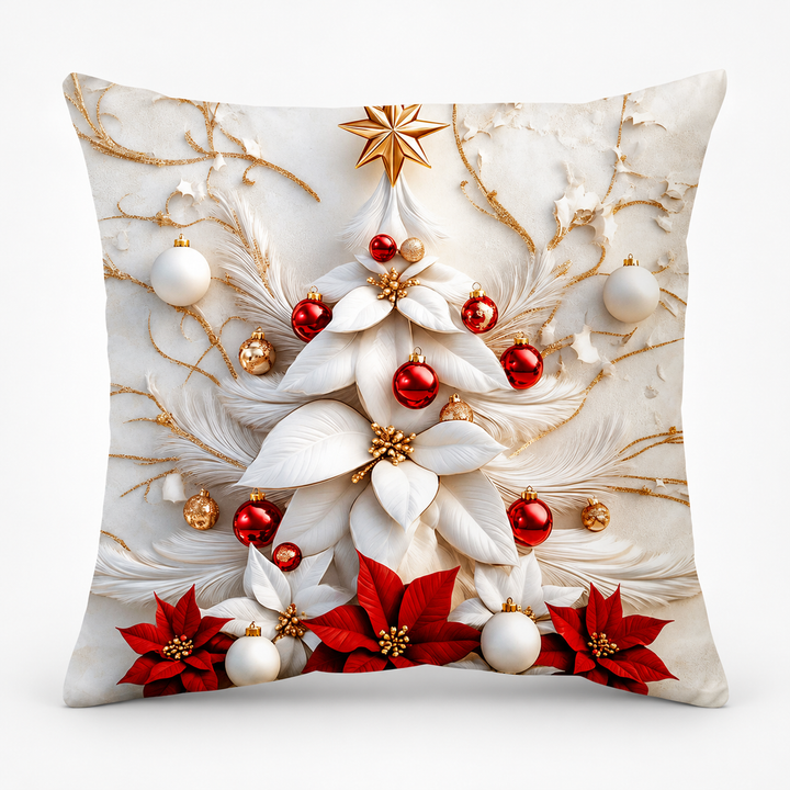 Hearthglow – Textured Linen Christmas Pillow Cover