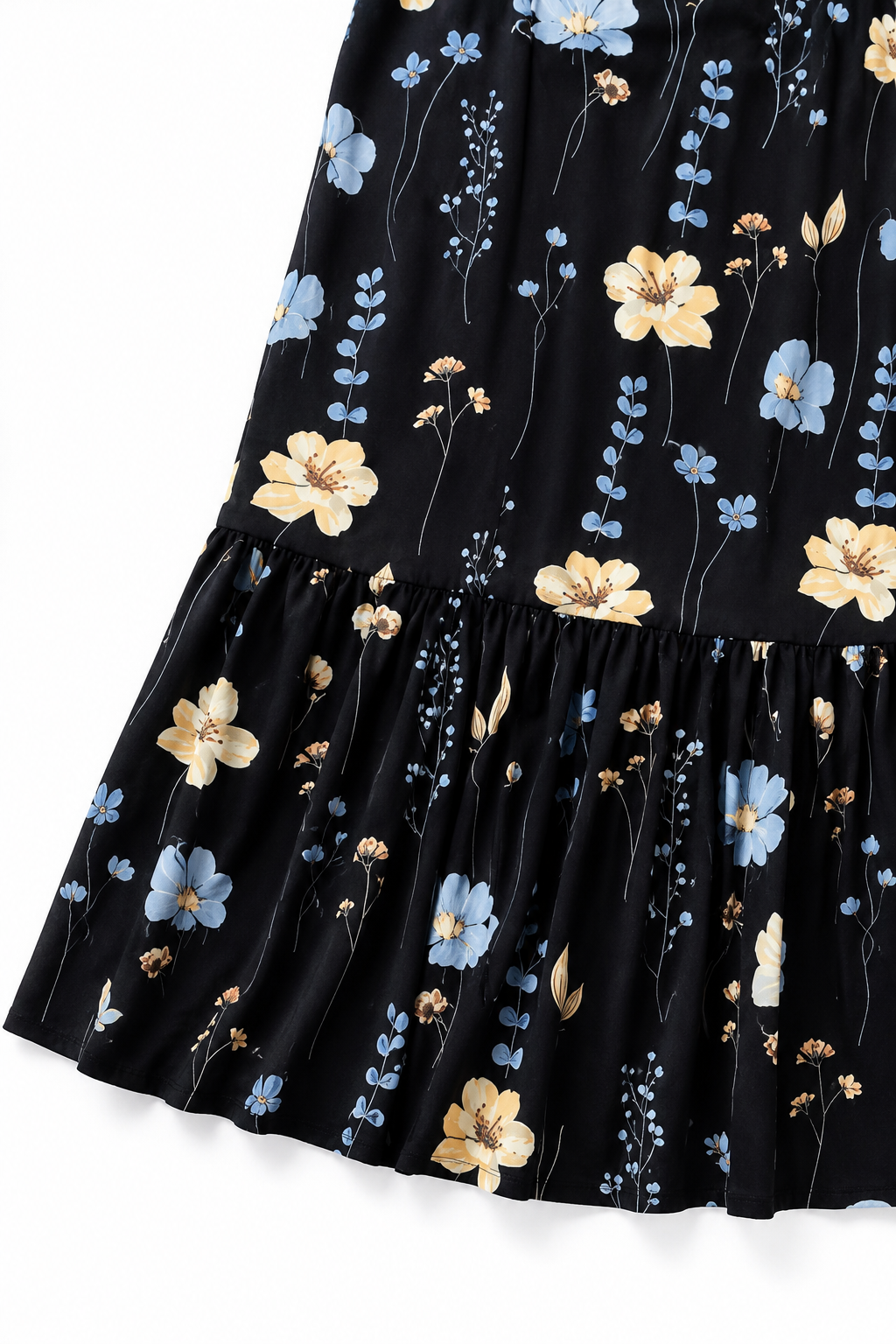Wearbella – Lapel Collar Floral Maxi Shift Dress