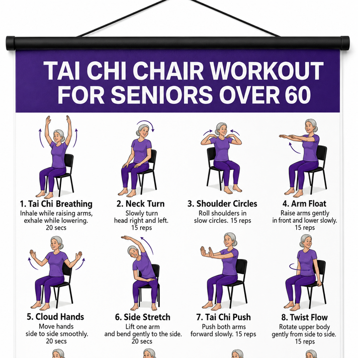 Steadwell – Seated And Standing Tai Chi Wall Chart