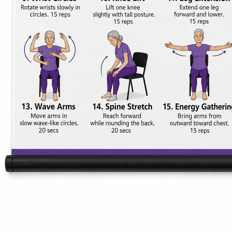 Steadwell – Seated And Standing Tai Chi Wall Chart