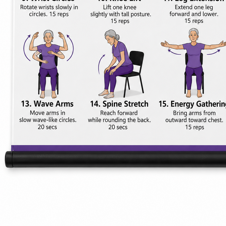 Steadwell – Seated And Standing Tai Chi Wall Chart