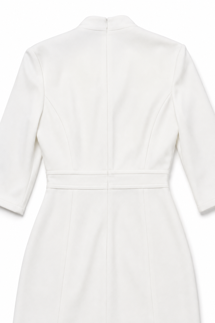 Skimline – Wrap-Front Stretch Satin Midi Dress