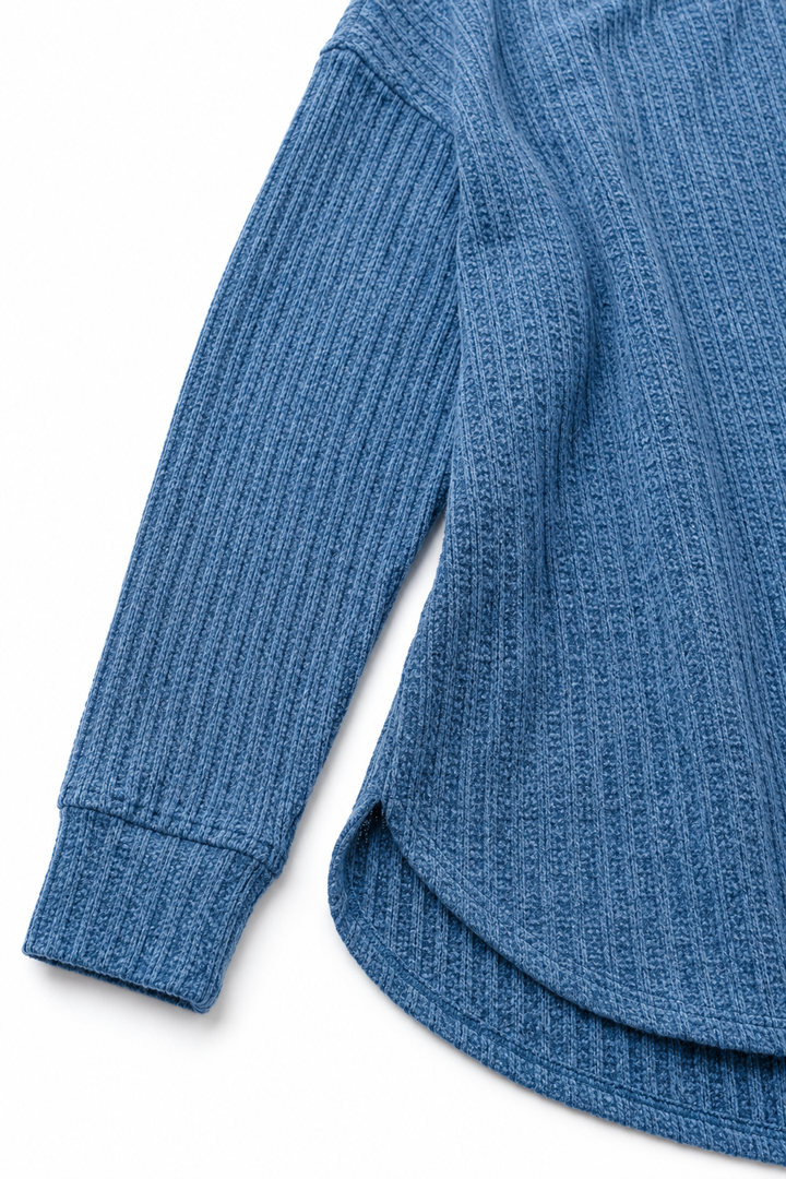 Overhang – Exposed-Seam Oversized Crew Neck Sweater