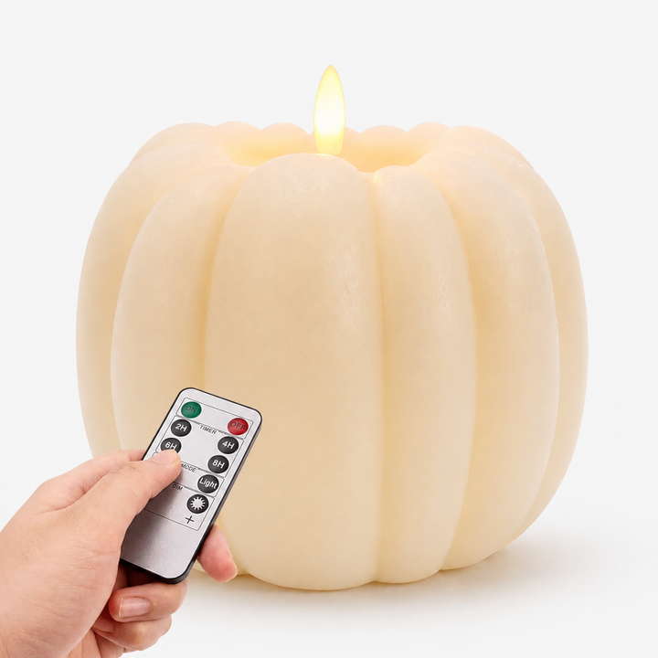 Glovern – Pumpkin-Shaped Cordless Flameless Candle