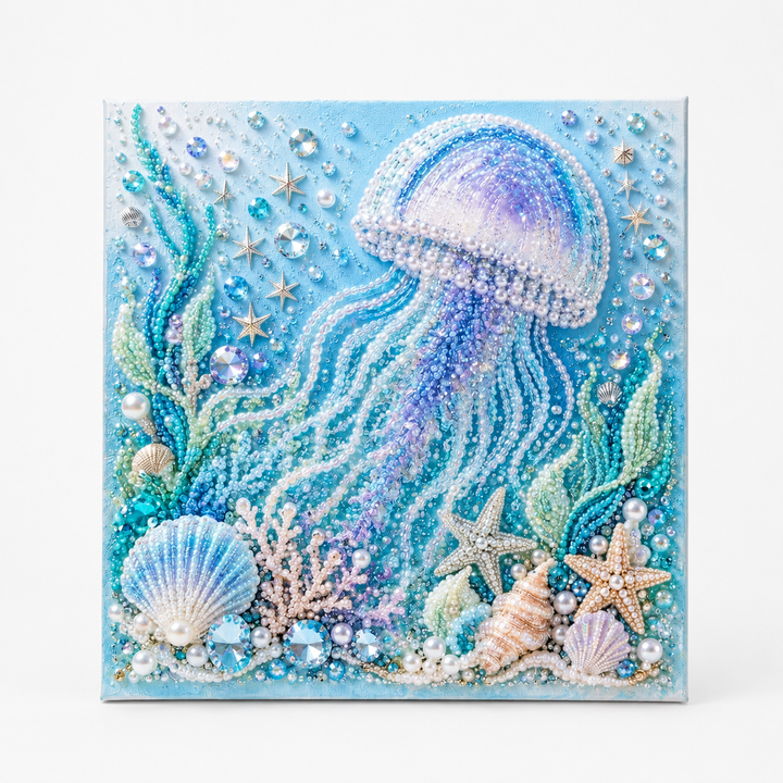 Pearlume – Jellyfish 3D Pearl Mosaic Art Kit