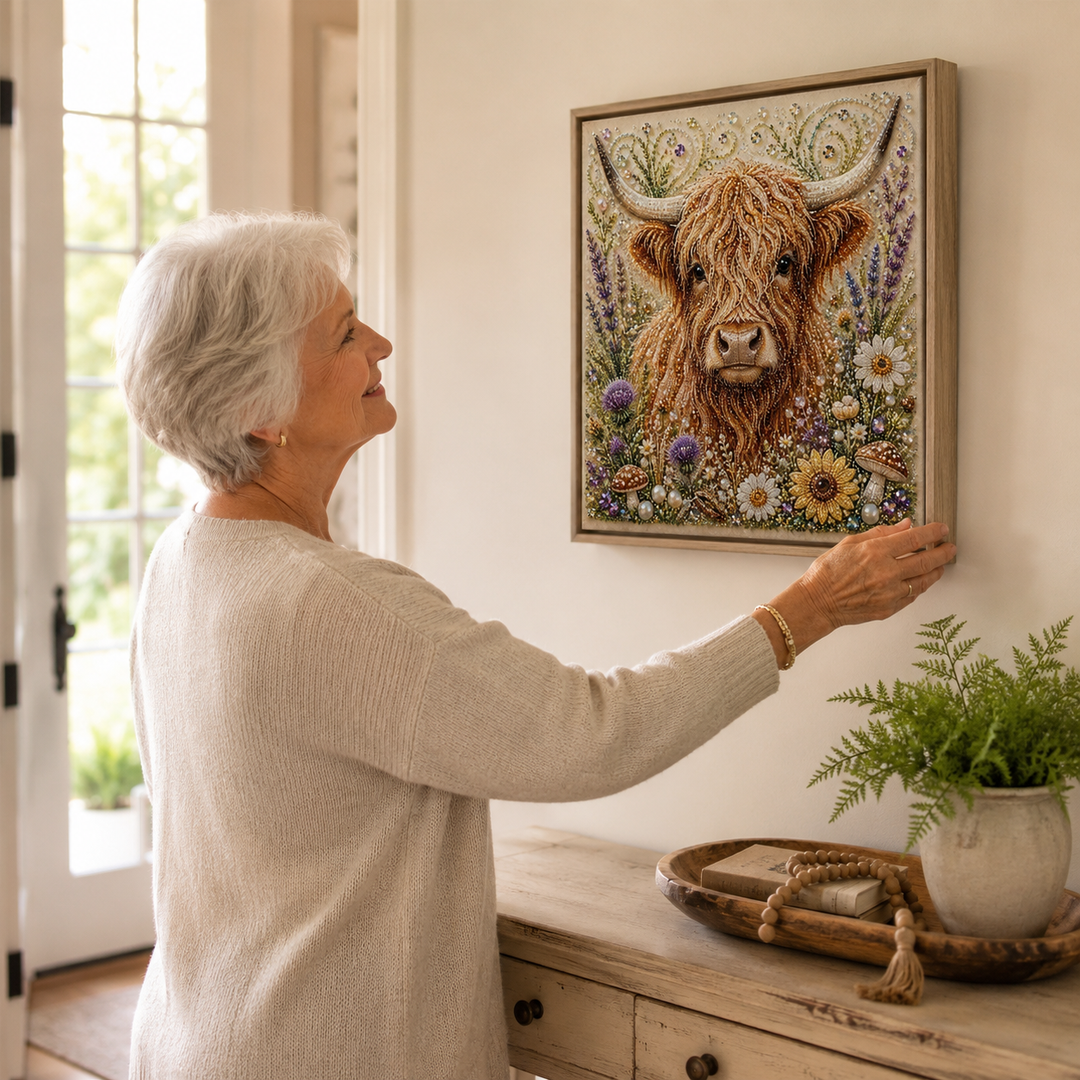 Hoofield – Highland Cow Pearl Art Kit