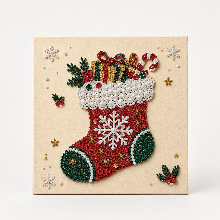 Purlbeam – Multi-Size Pearl Bead Santa Canvas Kit
