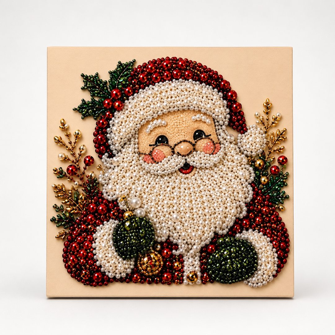 Purlbeam – Multi-Size Pearl Bead Santa Canvas Kit