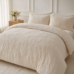 Tuftera – Tufted Leaf Comforter Cover Set