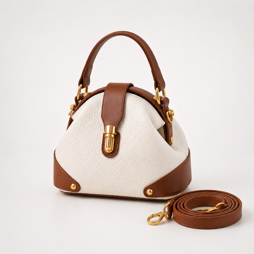 Cola™ – Two-Tone Leather Handbag for Day to Night