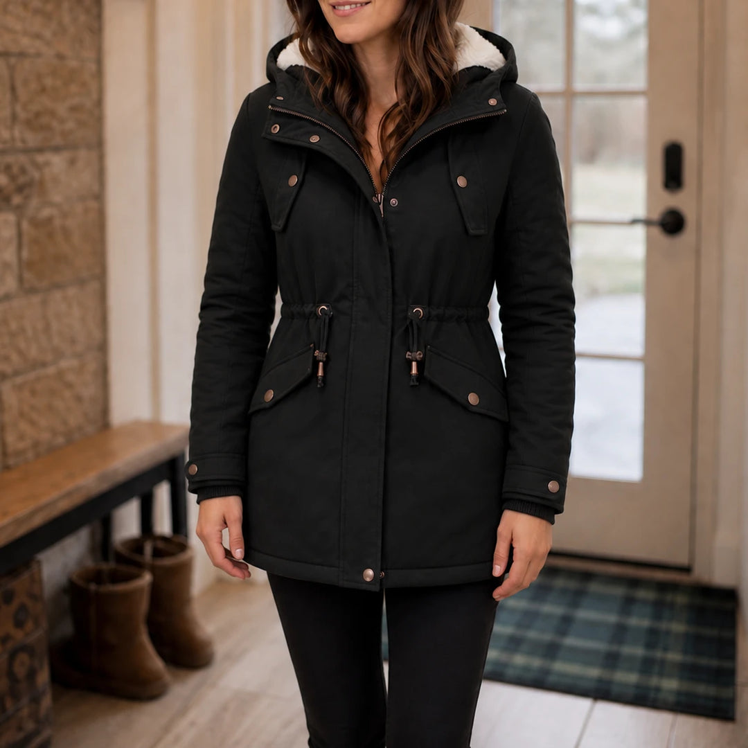 Warmelle – Hooded Fleece-Lined Padded Winter Coat
