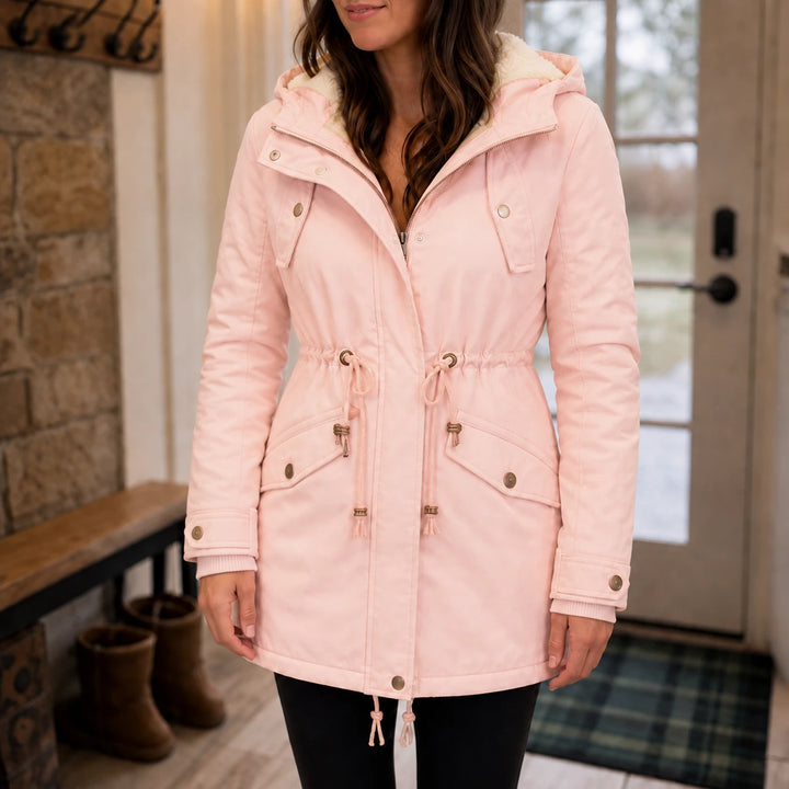 Warmelle – Hooded Fleece-Lined Padded Winter Coat