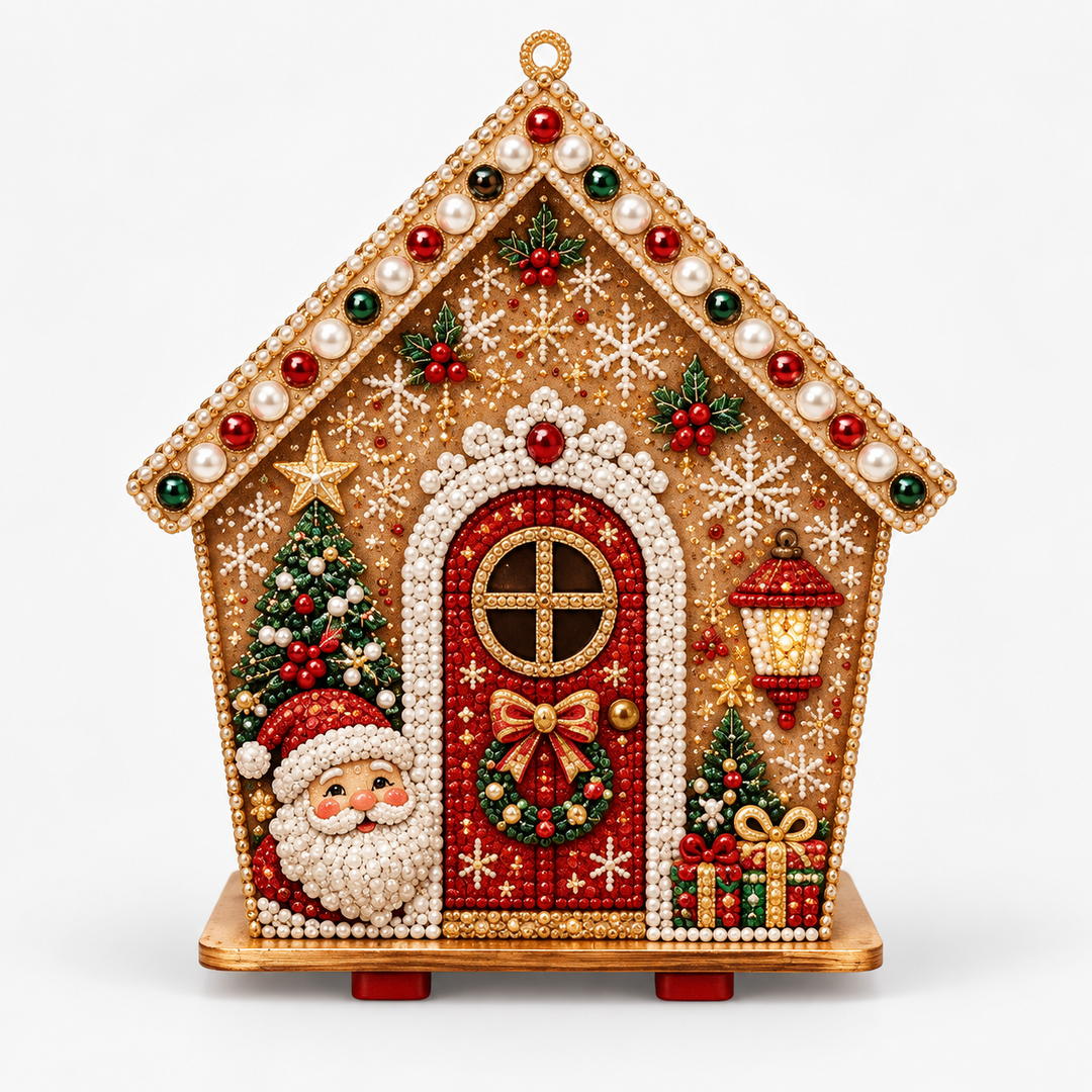 Pearlnoel – 3D Pearl Gingerbread House Craft Kit