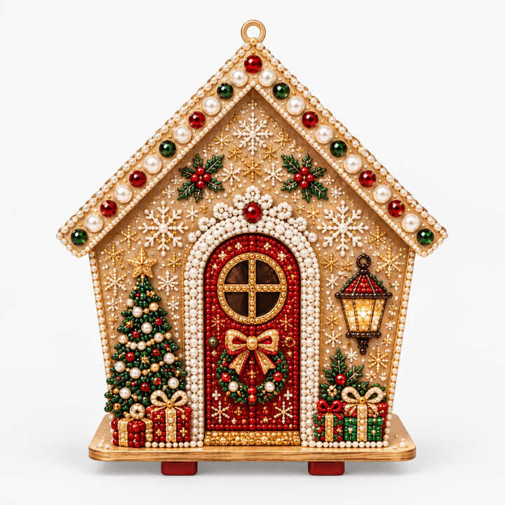 Pearlnoel – 3D Pearl Gingerbread House Craft Kit