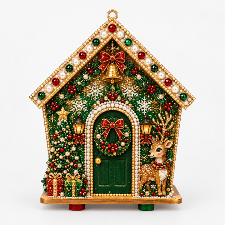 Pearlnoel – 3D Pearl Gingerbread House Craft Kit