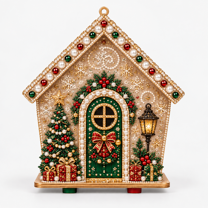 Pearlnoel – 3D Pearl Gingerbread House Craft Kit