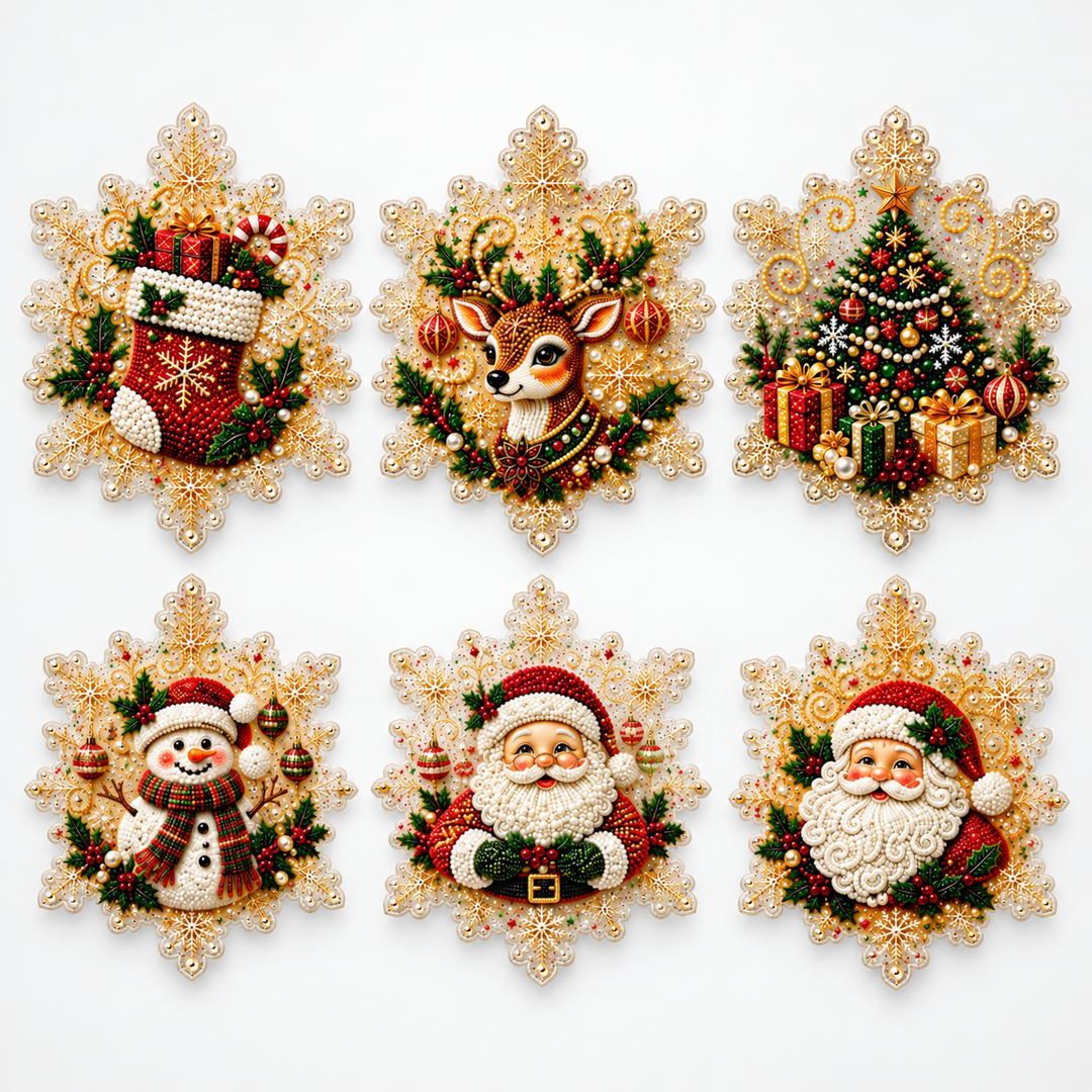 Pearlume – Pearl And Diamond Acrylic Christmas Ornament