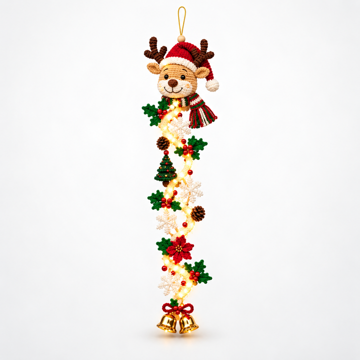NoelGlow – Illuminated Cascading Christmas Door Hanger
