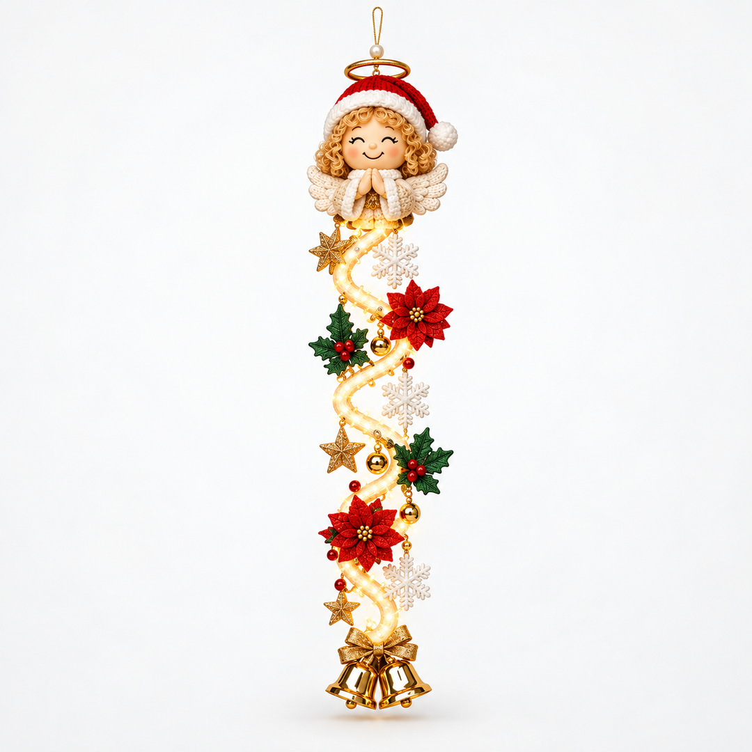 NoelGlow – Illuminated Cascading Christmas Door Hanger