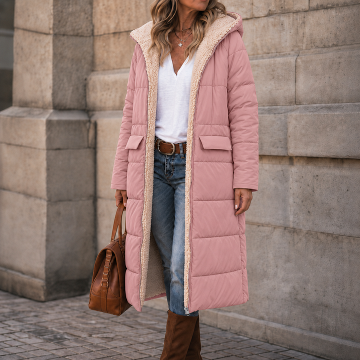 Reversa – Reversible Hooded Long Winter Coat