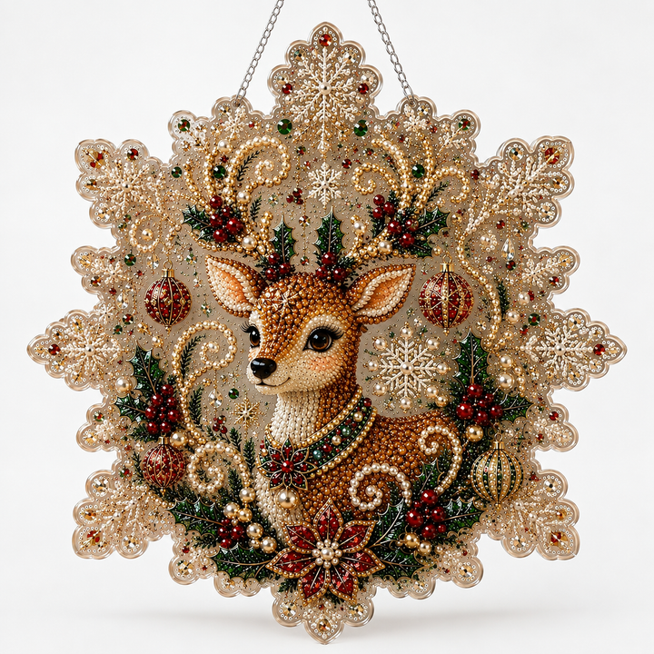 Lumicraft – Special-Shaped Diamond Santa Ornament Kit