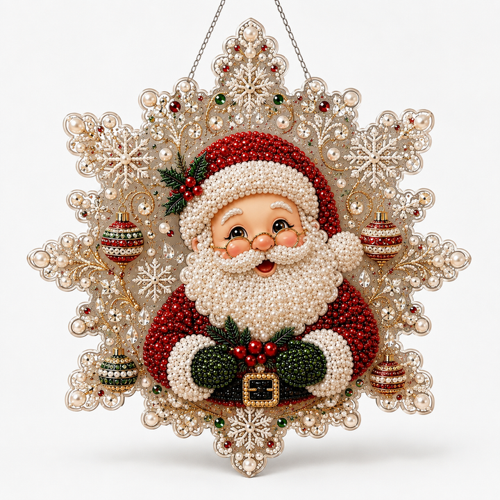 Lumicraft – Special-Shaped Diamond Santa Ornament Kit