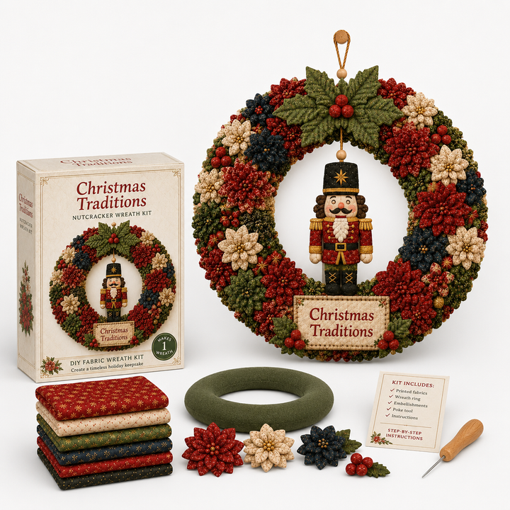 Foldera – No-Sew Poke Fabric Wreath Kit