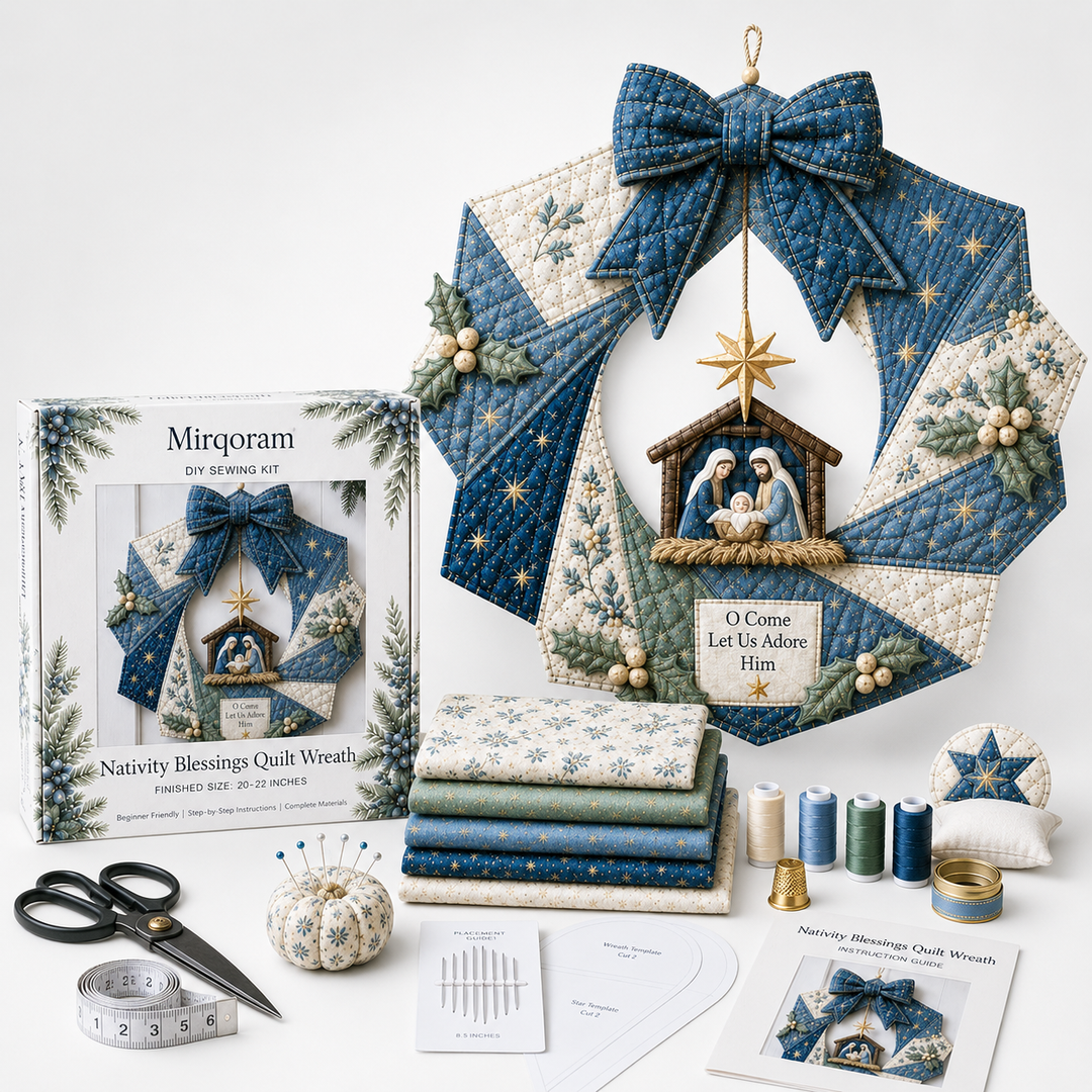 Tuckwreath – Quilted Fabric Wreath Kit