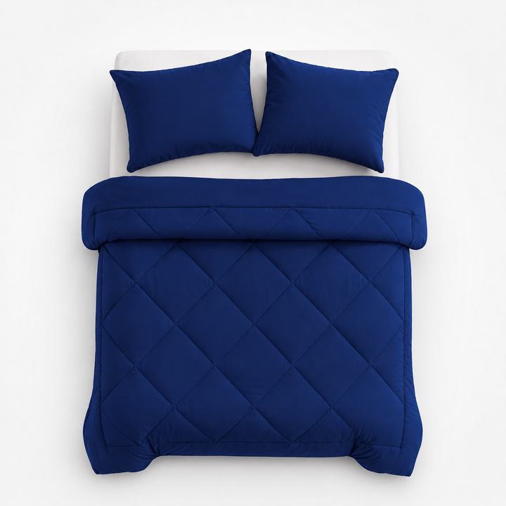 Wearbella – Diamond Quilted Charcoal Comforter Set