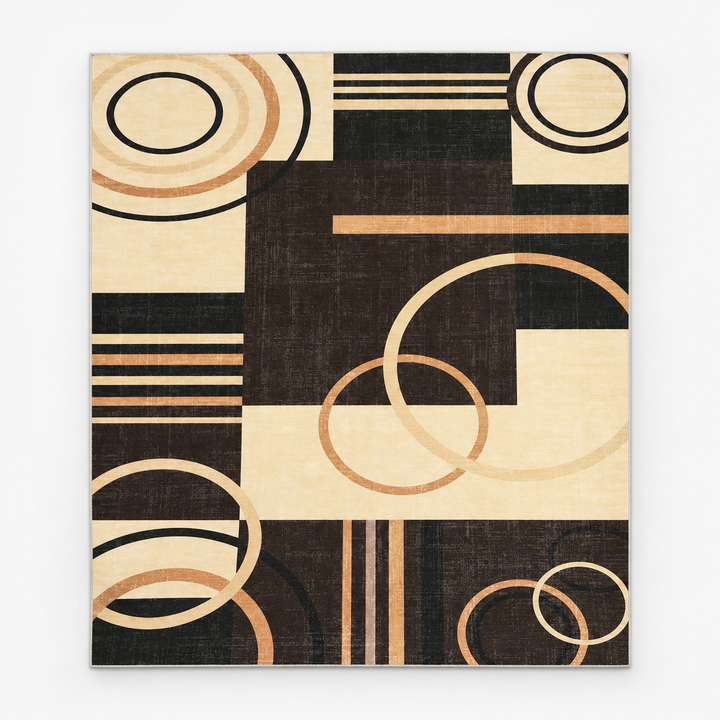 Gripwell – Low-Pile Machine-Washable Greek Key Area Rug