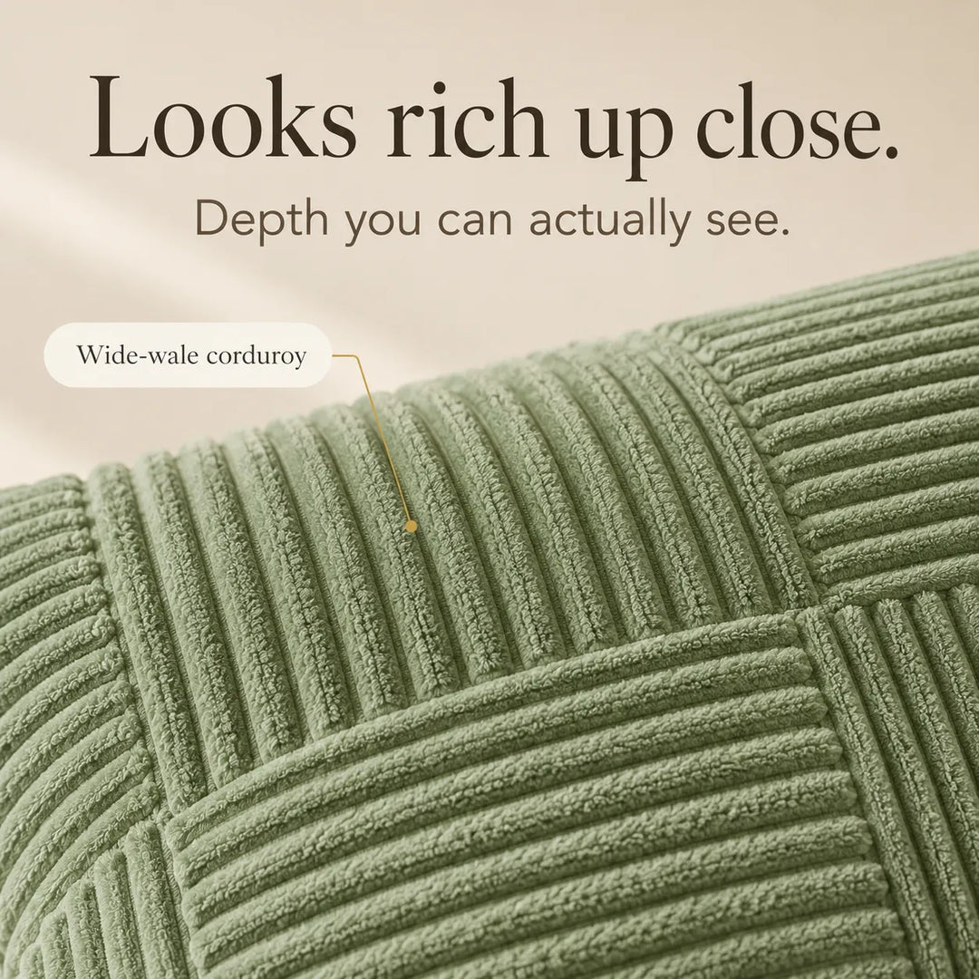 Corvella – Corduroy Cushion Cover That Matches The Photo