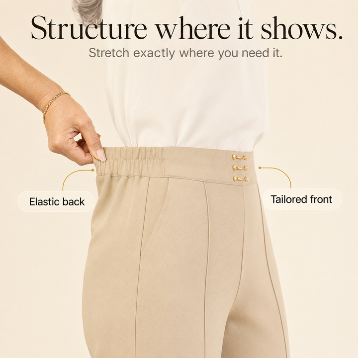 Lineara – Pleated Wide-Leg High-Waist Trousers