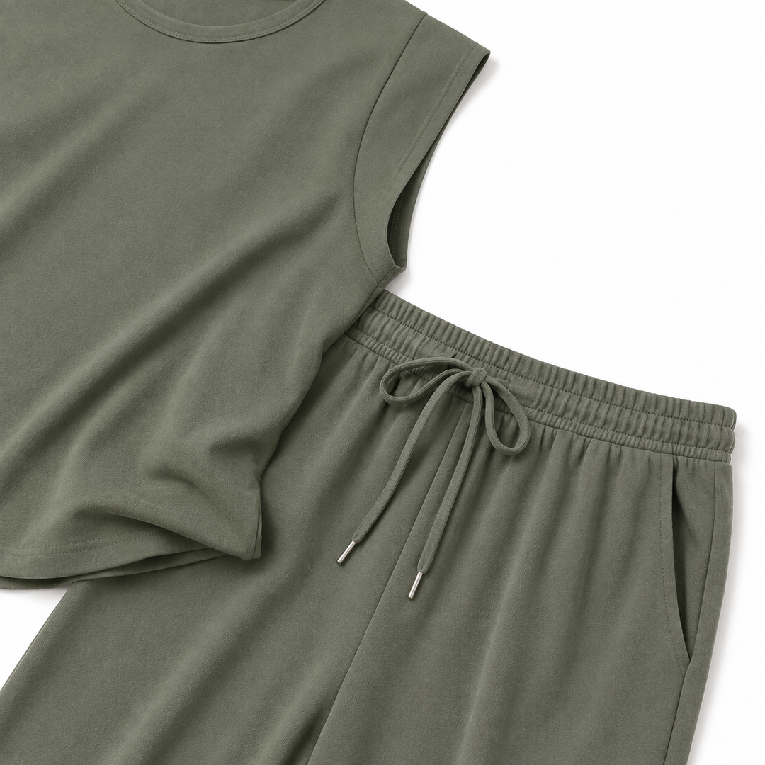 Wearbella – Tank Top And Wide-Leg Pants Set